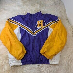 Vintage Cheerleader & Danz Team Purple and Yellow Windbreaker Size XL